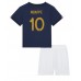 Billige Frankrike Kylian Mbappe #10 Hjemmetrøye Barn VM 2022 Kortermet (+ korte bukser)